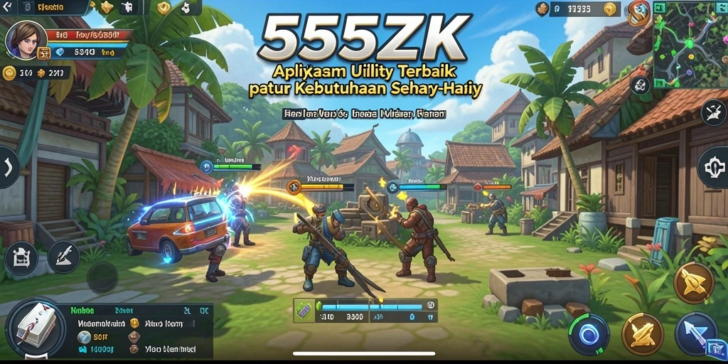 Tangkapan layar dari antarmuka utama 555ZK yang intuitif.