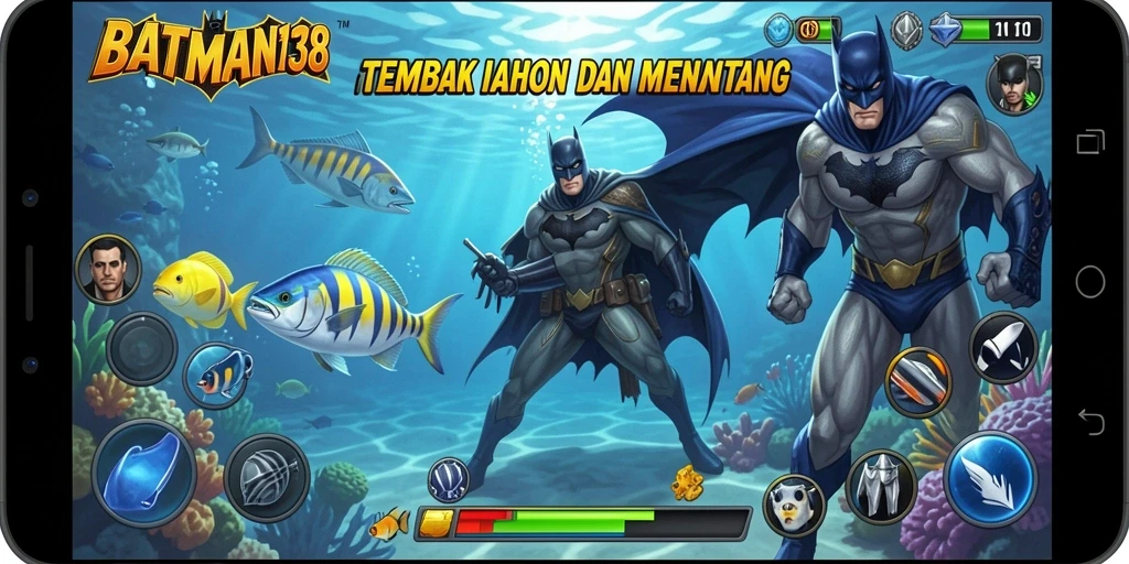 Screenshot gameplay BATMAN138 yang menampilkan aksi tembak ikan yang seru.