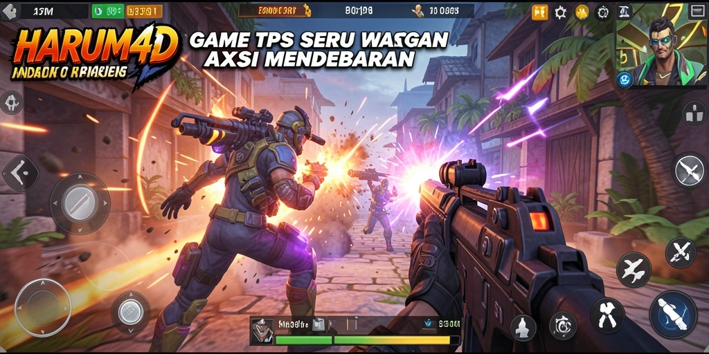Tampilan gameplay mendebarkan di HARUM4D dengan aksi TPS yang seru.