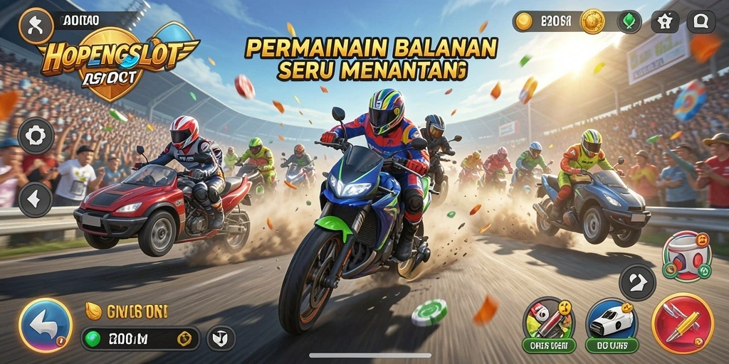 Tangkapan layar HOPENGSLOT menunjukkan serunya balapan di lintasan yang memukau.
