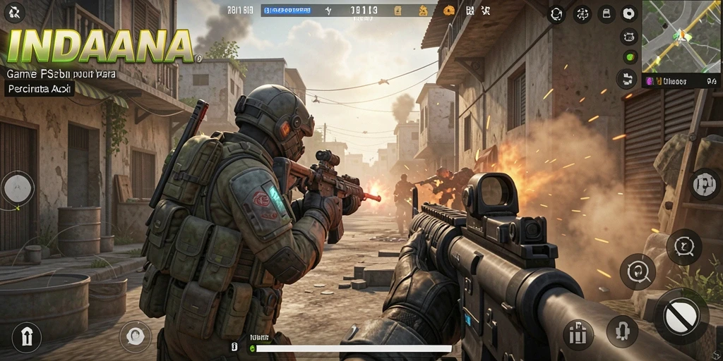 Tampilan menarik dari gameplay INDAAA yang intens dan menegangkan.