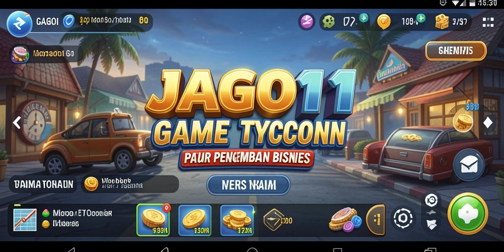 Tangkapan layar JAGO11 menampilkan gameplay menarik dalam mengelola bisnis.
