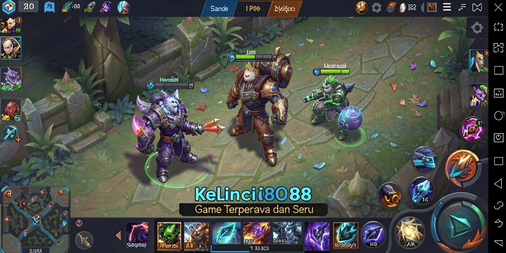 Tangkapan layar gameplay KELINCI88 dengan aksi pertempuran seru.