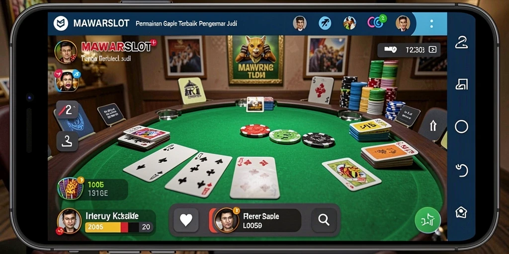Tampilan gameplay <strong>MAWARSLOT</strong> yang menarik saat melawan lawan dalam Gaple.