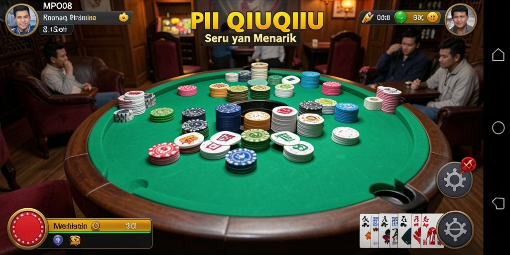 Screenshot gameplay QiuQiu di MPO08 yang menampilkan aksi menegangkan.
