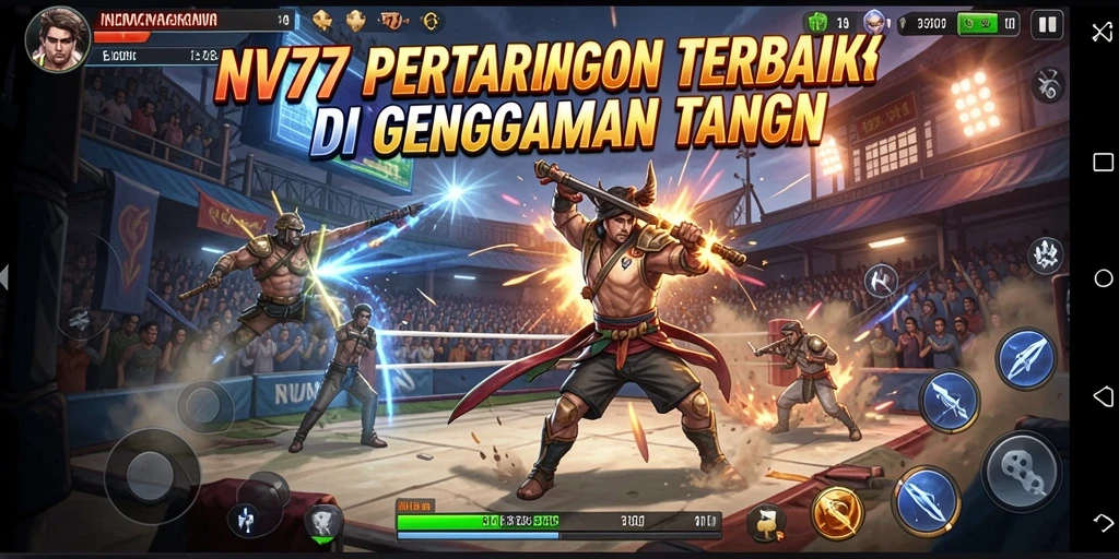Gameplay NV77 yang mendebarkan dalam pertarungan sengit.