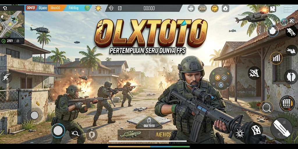 Tangkapan layar OLXTOTO menampilkan aksi seru dalam pertempuran FPS.