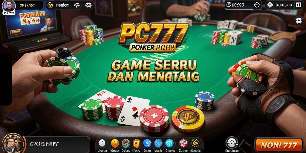 Tampilan menarik dalam gameplay Poker di PC777 dengan momen mendebarkan.