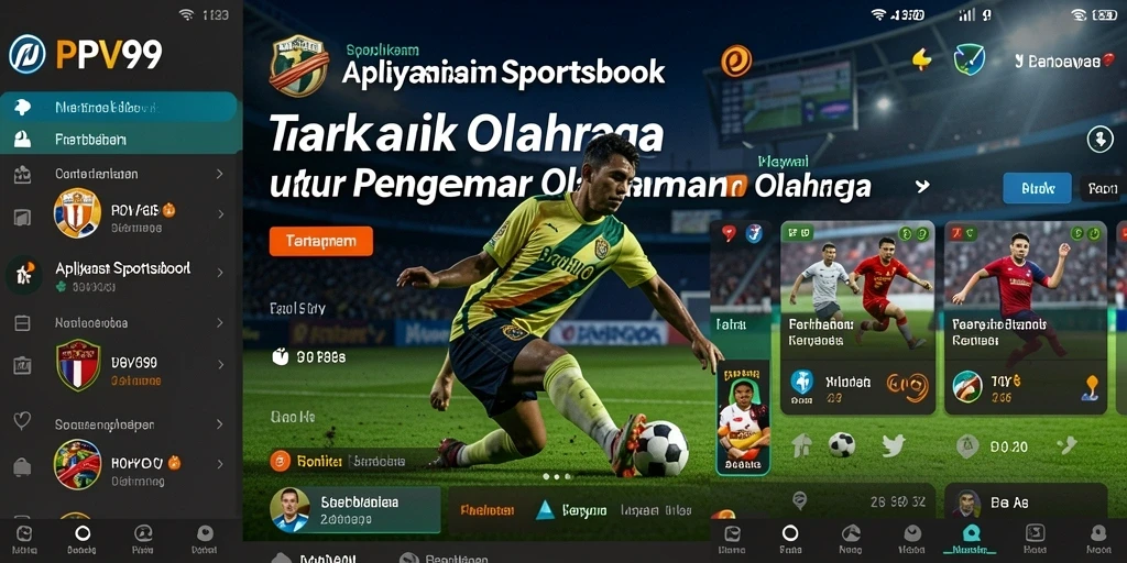 Tampilan antarmuka PPV99 saat memasang taruhan olahraga.