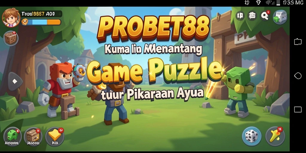 Tampilan gameplay PROBET88 yang penuh warna dan menantang.