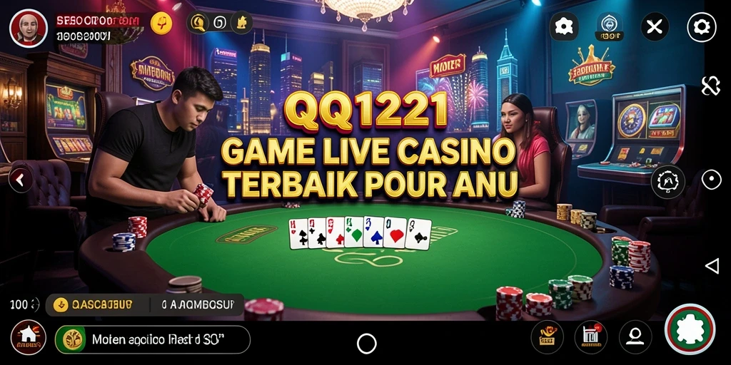 Tampilan menarik dari gameplay Live Casino di QQ1221.