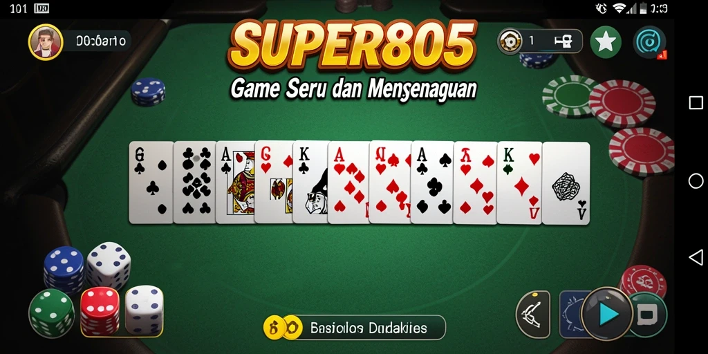 Gameplay seru SUPER805 dengan aksi domino yang menegangkan.