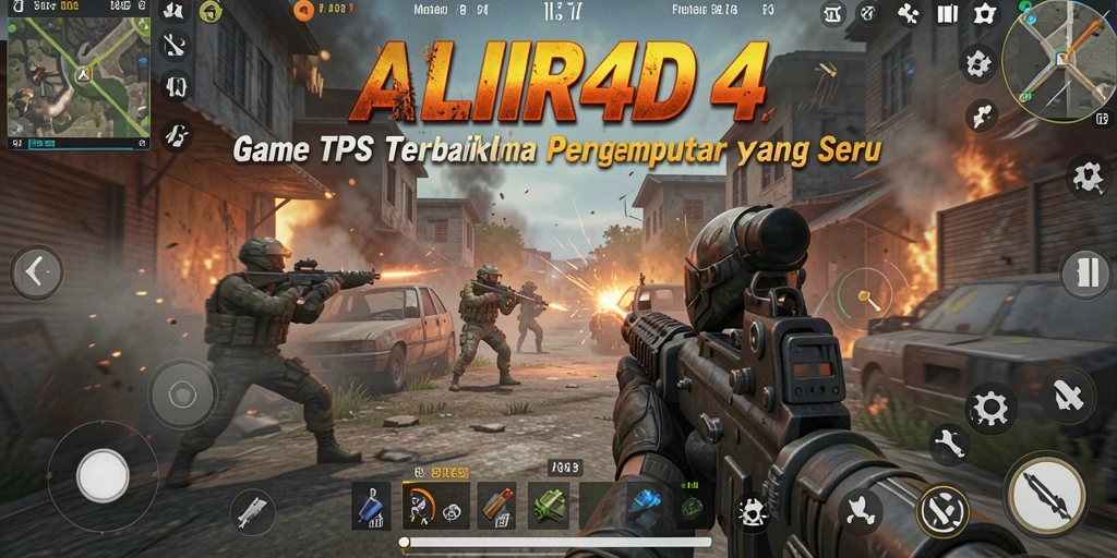 Screenshot gameplay VALIR4D yang menunjukkan aksi pertempuran seru.
